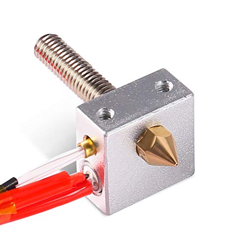 Mk8 Hot End Extruder Nozzle Kit 0.4Mm For 3D Printer,Assembled Extruder Brass Kits 1.75Mm,30Mm A8 Throat Tubing Aluminum Heater Block For Raprep I3 Anet A2 A8 3D Printer Part Replacement #TOP1