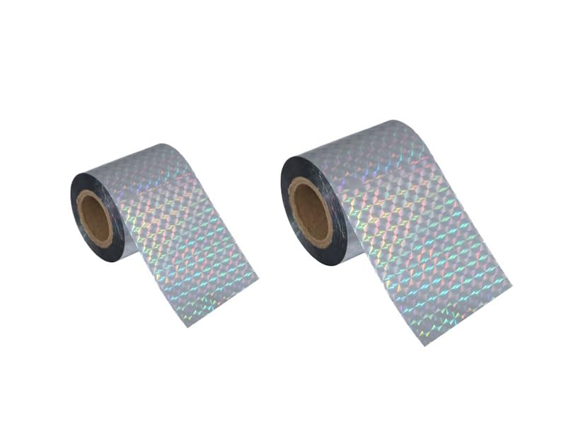 Prism Diamond Bird Scare Tape 2 Inch x 46m Bird Repellent for Gardens and (Pack of 2, Silver)-image-24
