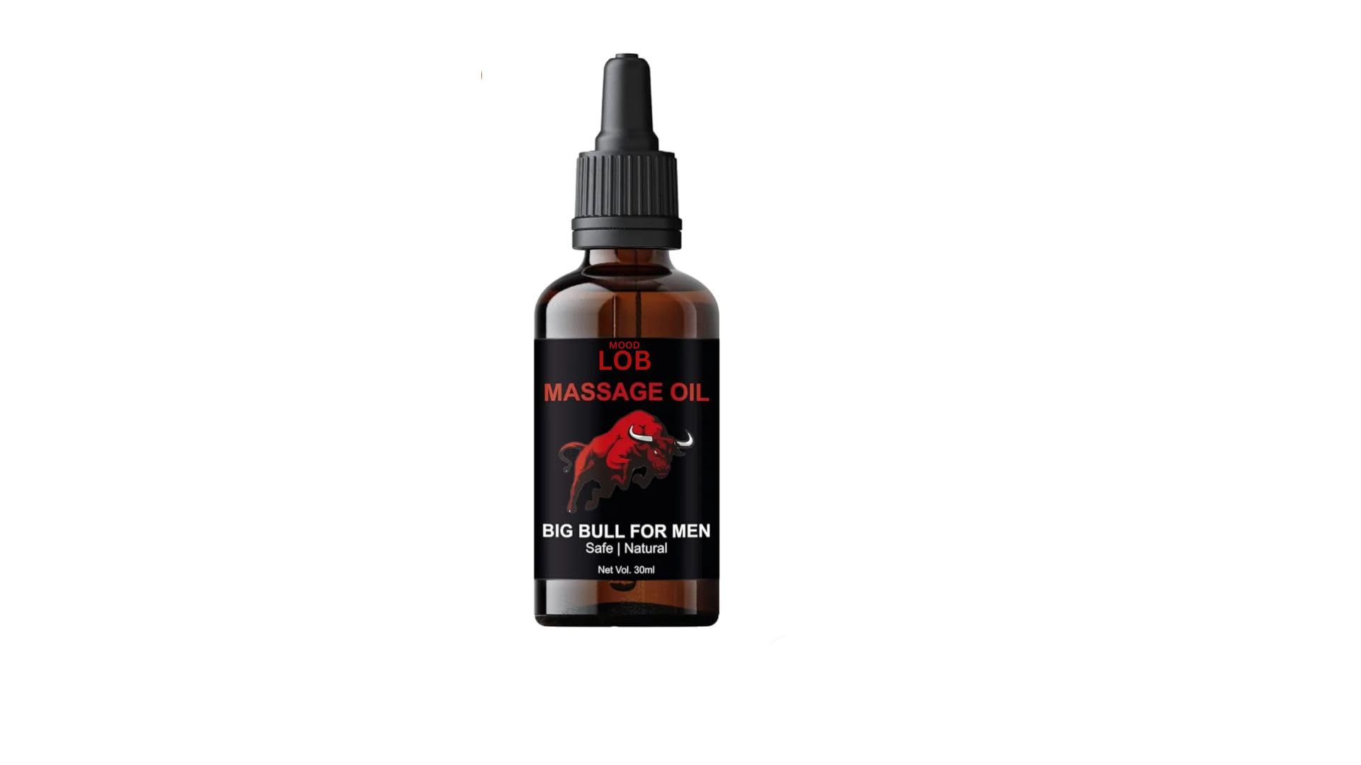 MOOD LOB Big Bull Pure Ayurvedic Massage Oil For Men - 30ml | Bigbull Premium Blended Ashwagandha & Shilajit Massage Oil For Men - 30ml (Upgraded Version)