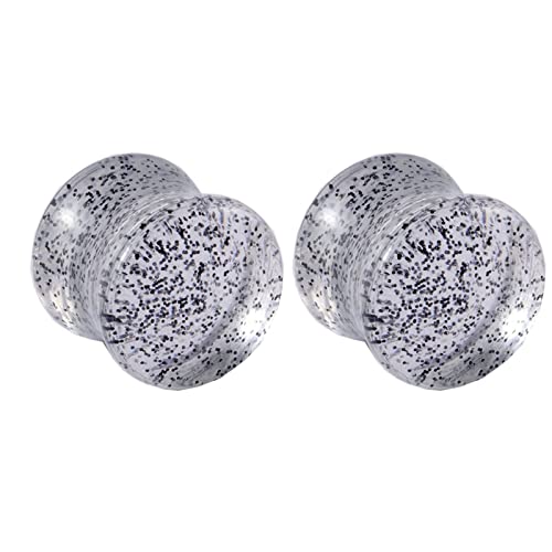 Jauges d'oreille en acrylique bleu de 2 pièces comprenant des bouchons et tunnels écarteurs