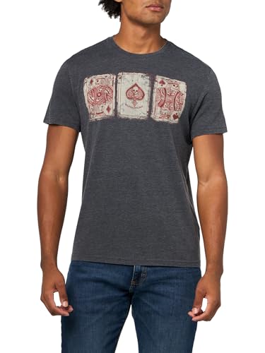 T-shirt cartes de poker homme Lucky Brand en coton décontracté