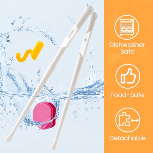 kids chopsticks 2 pairs training chopsticks for toddler beginners preschool baby children learning practice hand eye coordination training and development