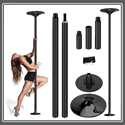 Barre de danse statique rotative réglable en hauteur 45 mm