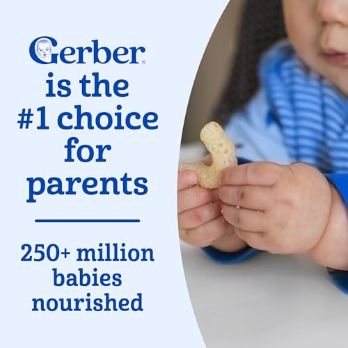 Image of Gerber Lil' Crunchies, Garden Tomato and Mild Cheddar, Snacks for Babies, Stage 3 Baby Food Snacks, Variety Pack,12-Pack