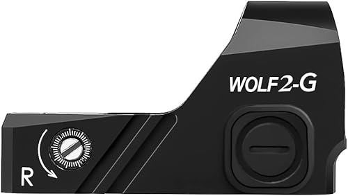 Miniatura 10 de Cyelee WOLF2 para astigmatismo, mira de punto circular, mira micro punto rojo para huella RMR, punto 3MOA y retícula de anillo 64MOA