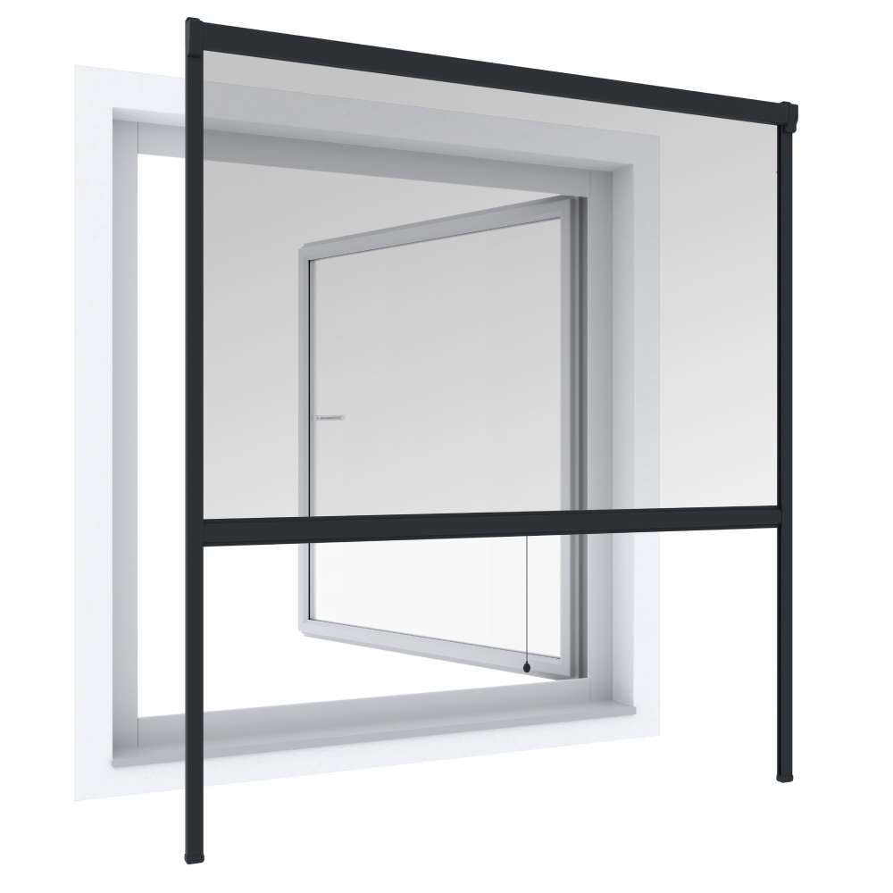 Ose FACILITYS - Store moustiquaire Enroulable en PVC Blanc 130x160 cm - Adaptable et découpable - Tulle en Fibre de Verre ignifugée - Visserie Incluse - PVC - Blanc