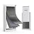 Baboni 3-Flaps Pet Door for Interior and Exterior Doors, Steel Frame and Telescoping Tunnel, Strong and Durable Dog Door(Pets Up to 220 Lb) -X-Large