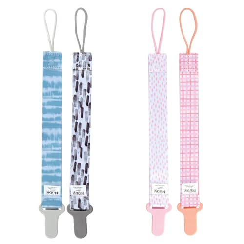 Nuby Infant's 2-Pack Pacifinder Pacifier Clips, Colors May Vary