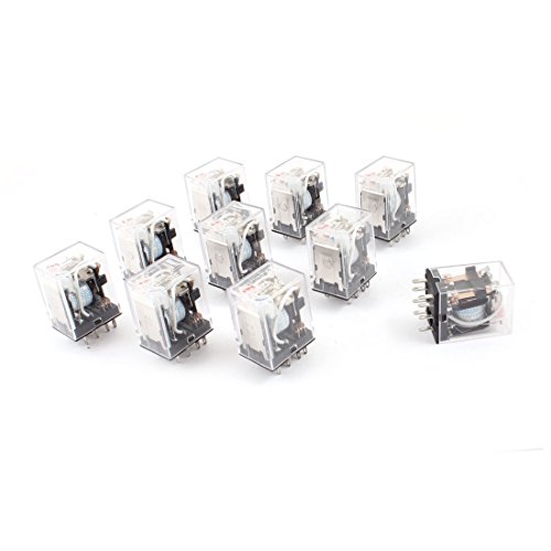 Relais de puissance DPDT 8 broches AC 110V 120V lot de 10 pièces