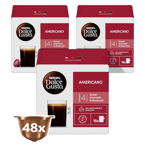 NESCAFE DOLCE GUSTO Americano Coffee 16 Capsules Pack of 3
