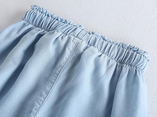 Image of Toddler Girls Capri Pants Lightweight Palazzo Wide Leg Summer Pants 3-10 Years