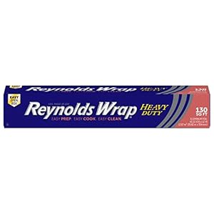 Reynolds Wrap Heavy Duty Aluminum Foil Roll, 12 Inch Wide, 130sq ft