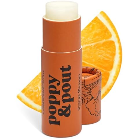 Poppy & Pout Orange Bloom Jumbo Lip Balm Cover