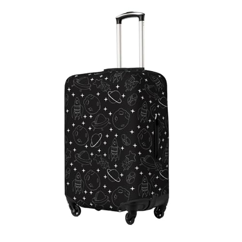 Spaceship Luggage Cover Washable Elasticated Luggage Covers for Suitcase tsa Approved Stylish Dust and Scratch Resistant Luggage Case Protector2