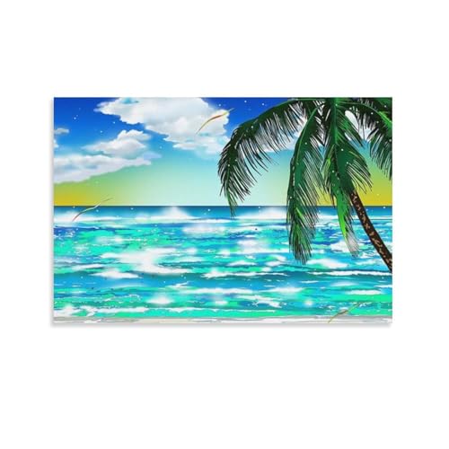 ��؉p�l �u�C�̑f��Ɏ䂩��āv�|�X�^�[ �z�[������ �p�l�� �ǃA�[�g ����Ǌ|�� �G�� �ŉ� �|�p��i �C���e���A16x24inch(40x60cm)