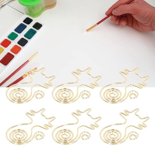 100Pcs Gold Paper Clips Cute Cat Dog Animal Paper Clips Metal Clips for Files Paper Funny Paper Clips Bookmarks Planner Clips Small Paper Clips Home Office Supplies(Cat Clip) - Image 4
