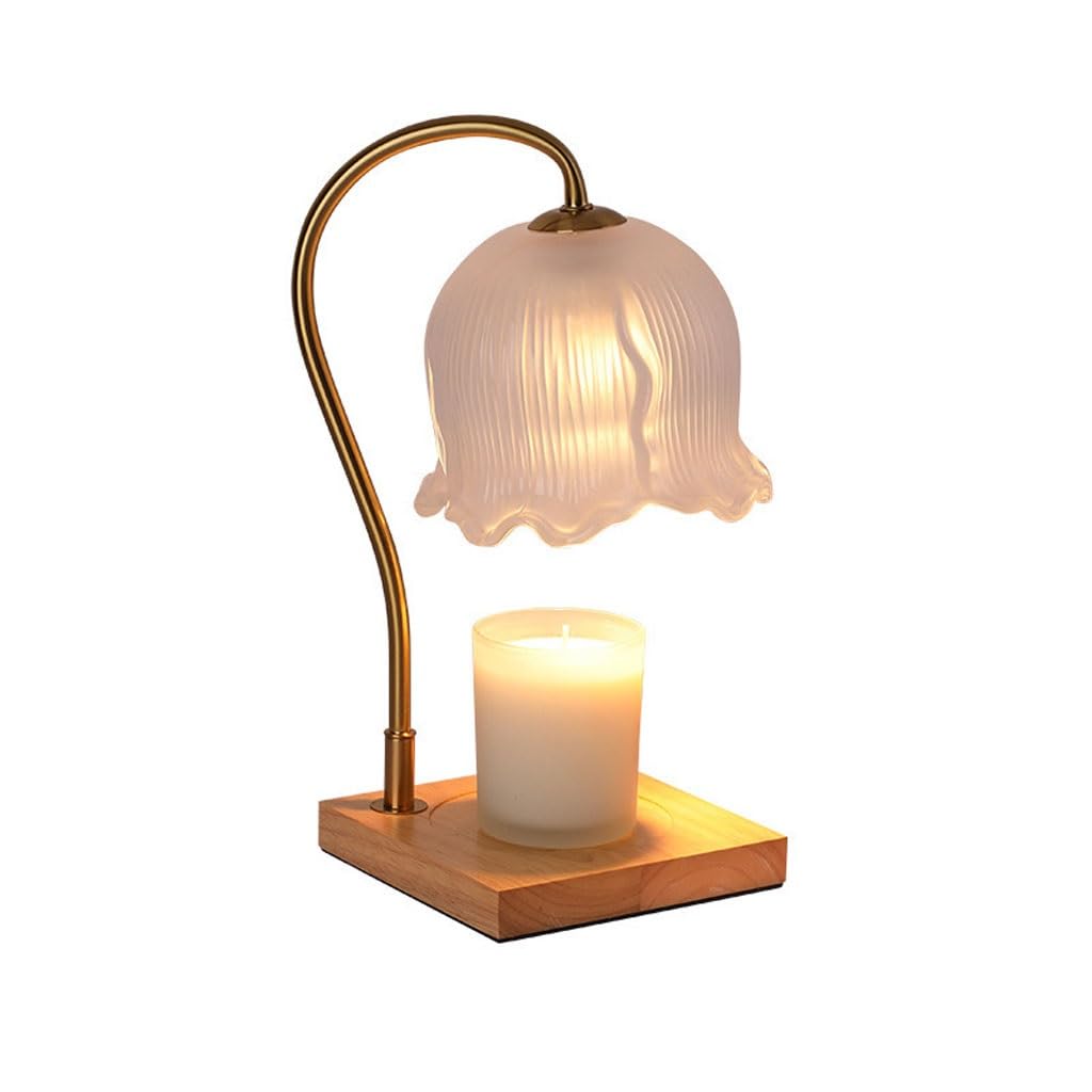 Lampe de table à gradation en marbre véritable et cire fondante - 5