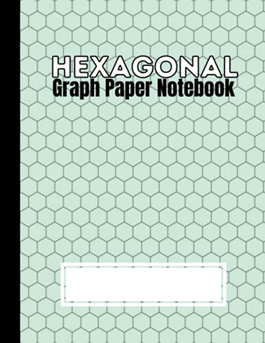 Hexagonal Graph Paper Notebook: 100 Pages | Small (.2" per side) Hex Grid Graph Composition | Organic Chemistry, Map-Making, Quilting, Art Paper | ... (Hexagonal Graph Paper Notebooks | 100 Pages) image 2