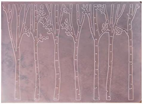 KWELLAM Merry Christmas Tree Forest Plastic Embossing Folders for Card Making Scrapbooking and Other Paper Crafts