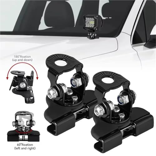 Soportes para faros de coche universales de metal y goma sin perforaciones kit de 6 piezas 5