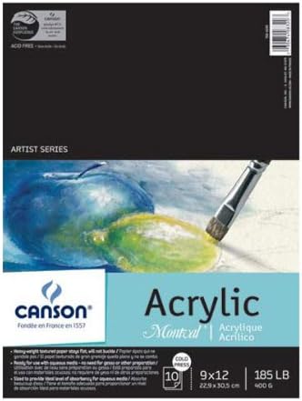 MontvalAcrylic Paper Pad 9X12 10/Sheets