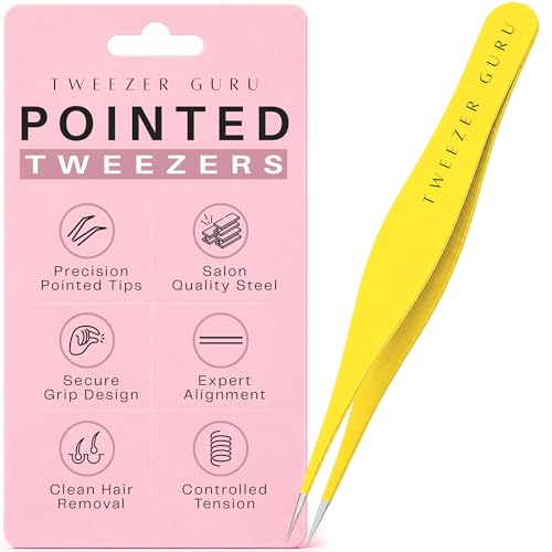 Tweezer Guru Pointed Precision Tweezers (Yellow)