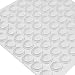 Lot de 128 patins adhésifs en silicone pour meubles, amortisseurs de bruit, anti-rayures pour armoires, portes, tiroirs et protection de surface (cylindriques)