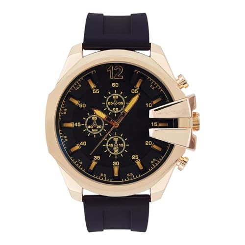 Montre dorée ED HARDY homme cadran rond idéal du bureau aux sorties