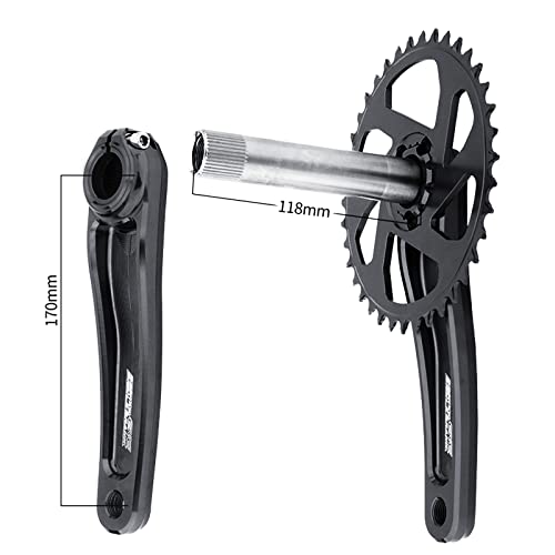 Meroca Mountain Bike Crank Hollow One-Piece Crankset Cnc Gxp Direct Mount Crankset 38T Suitable For 9/10/11/12 Speed #TOP1