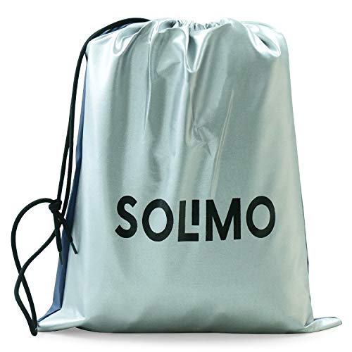 Image of Amazon Brand - Solimo UV Protection & Dustproof Car Cover for Toyota Glanza (Blue & Silver)