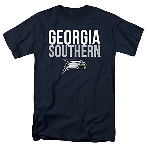 Georgia Southern University Official Stacked Unisex Adult T Shirt Stacked 2X-Large