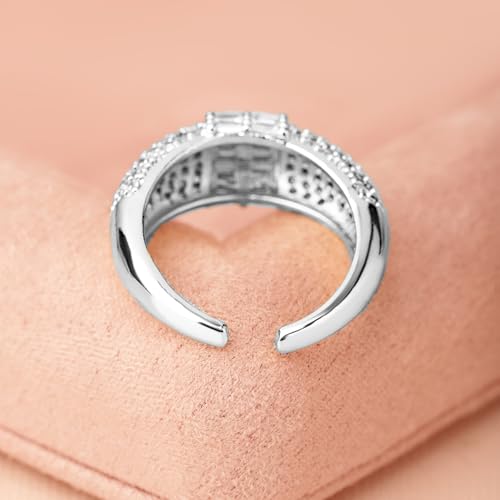 Image of Rubans Ring American Diamond Zirconia Trendy Jewellery Gift for Women & Girls