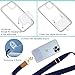 Piefly Phone Lanyard Crossbody Strap, Blue Cell Phone Lanyards for Around the Neck Wristlet Shoulder, Wrist Strap for Keys Adjustable Accessories Travel Essentials