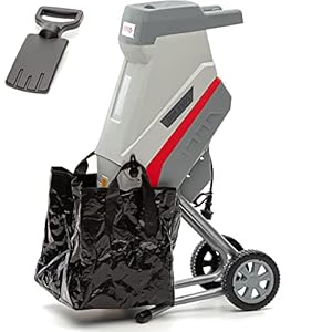 IKRA Elektrische Messenhakselaar IMH 2500, inclusief opvangzak 45 l, duurzaam omkeermes, grijs/rood