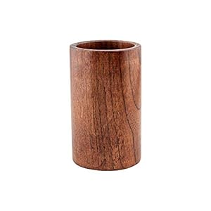 Keuken houten keukengereihouder, ronde decoratieve houten kookgereihouder & organizer, grote eetstokjeshouder, keukenopslag voor spatel, bestek, lepel, 15 x 8,7 cm