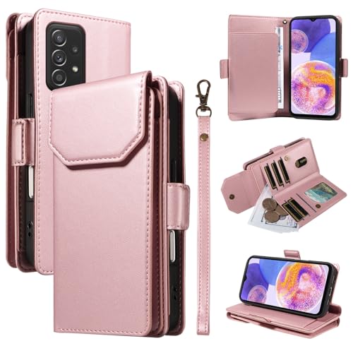 Étui portefeuille Samsung F23 5G anti-choc avec porte-cartes