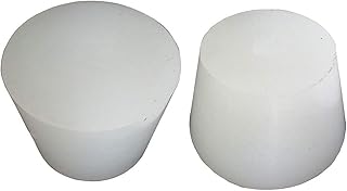 2pcs 3# -14# Silicone Plug Without Hole for Airlock Valve Bubbler Brew Wine Food Grade Silicone Rubber Stopper (12#)