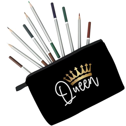 Women Travel Bag Queen Crown Pattern Printed Cosmetic Bag Makeup Bag Small Pouch Gift for Women hz55634