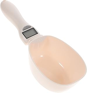 Mipcase 1pc Weighing Measuring Spoon Dog Food Scoop Cat Food Measuring Cup Digital Scale Measuring Cups Dog Measuring Spoon Cat Accessories Dog Food Spoon White Liquid Crystal Abs