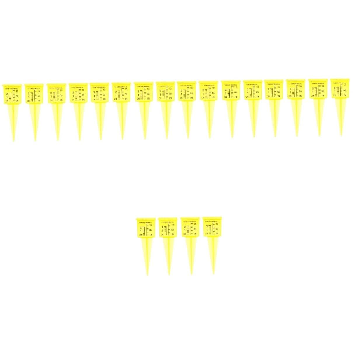 DOITOOL 20pezzi Misuratori Di Pioggia Per Esterni Strumento Di Misurazione Precisa Plastica Per e Cortili Facile Da Installare e Resistente