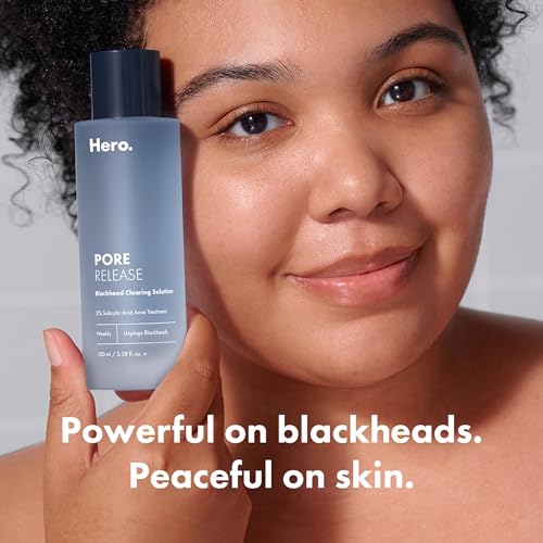 Hero Cosmetics Pore Release Blackhead Clearing Solution, Exfoliating 2% Salicylic Acid Toner Featuring AHA, BHA, and PHA, Blackhead Remover Toner, 100 ml - Image 3