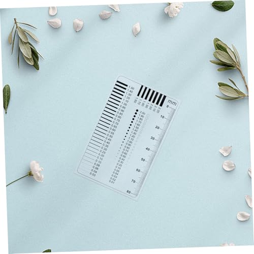 SOLUSTRE Hochpräzises Rissbreitenmessgerät Für Beton, Kratz- Und Punktmesswerkzeug, Lineal Zur Genauen Prüfung Von Oberflächenfehlern, Sec-größenschätzungen Und Fehlererkennungsmessgerät