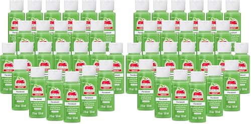 Apple Barrel Acrylic Paint in Assorted Colors (2 oz), 20740EB, Parakeet (Pack of 48)