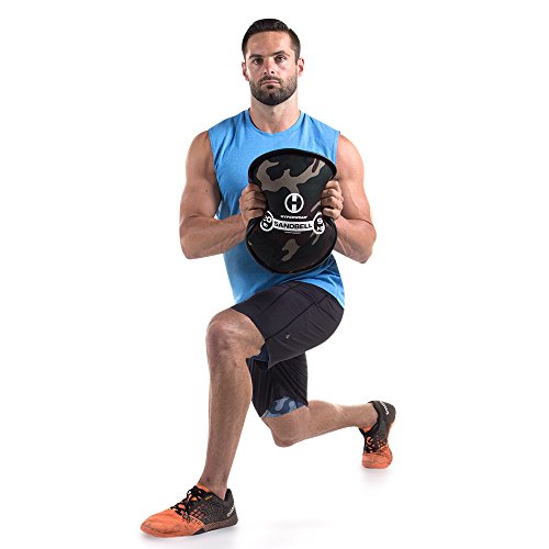 Hyperwear SandBell Sandbag Training Free Weight (Pre-Filled), Camo, 12 lb - Thumbnail 4