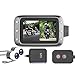 Produktbild Mogoi Dashcam für Motorräder, 1080p, LCD-Bildschirm mit 3 Zoll (7,6 cm), wasserdicht, 140-Grad-Winkel, Dual-Objektiv, Videoaufname, Nachtsicht, GPS für Outdoor-Trips und Reisen