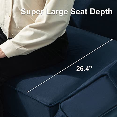 Belffin Oversized Modular Sectional Sofa With Double Chaises U Shaped Sectional Sleeper Sofa Couch Reversible Sectional Sofa With Storage Velvet Blue #TOP6