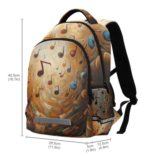 Note Kid's Elementary Middle School Backpack for Son Daughter, Age 6-12 Back to School Backpack Bookbag Schoolbag for Boys Girls3