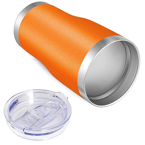 Image of VEGOND 20oz Tumbler Stainless Steel Tumbler Cup with Lid And Straw Vacuum Insulated Double Wall Travel Coffee Mug(Orange 1 Pack)