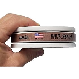 Mixed Shells Absorbent Drink Coaster set - Handmade by McCarter Coasters - 4.38 inch (4pc) 41uzfCPZqQL. SS280