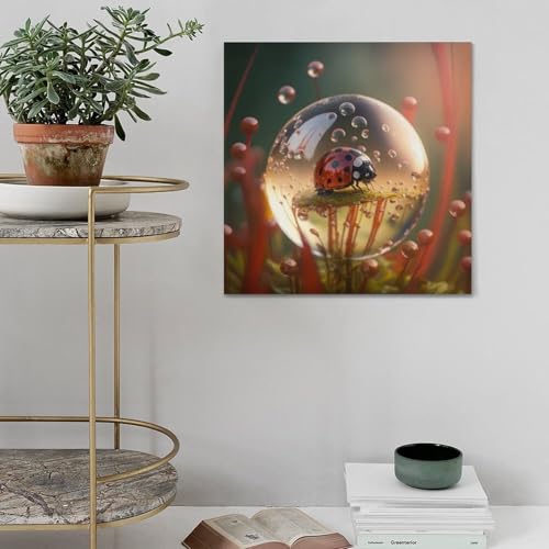 Poster coccinelle déco murale pour sublimer un petit espace vide